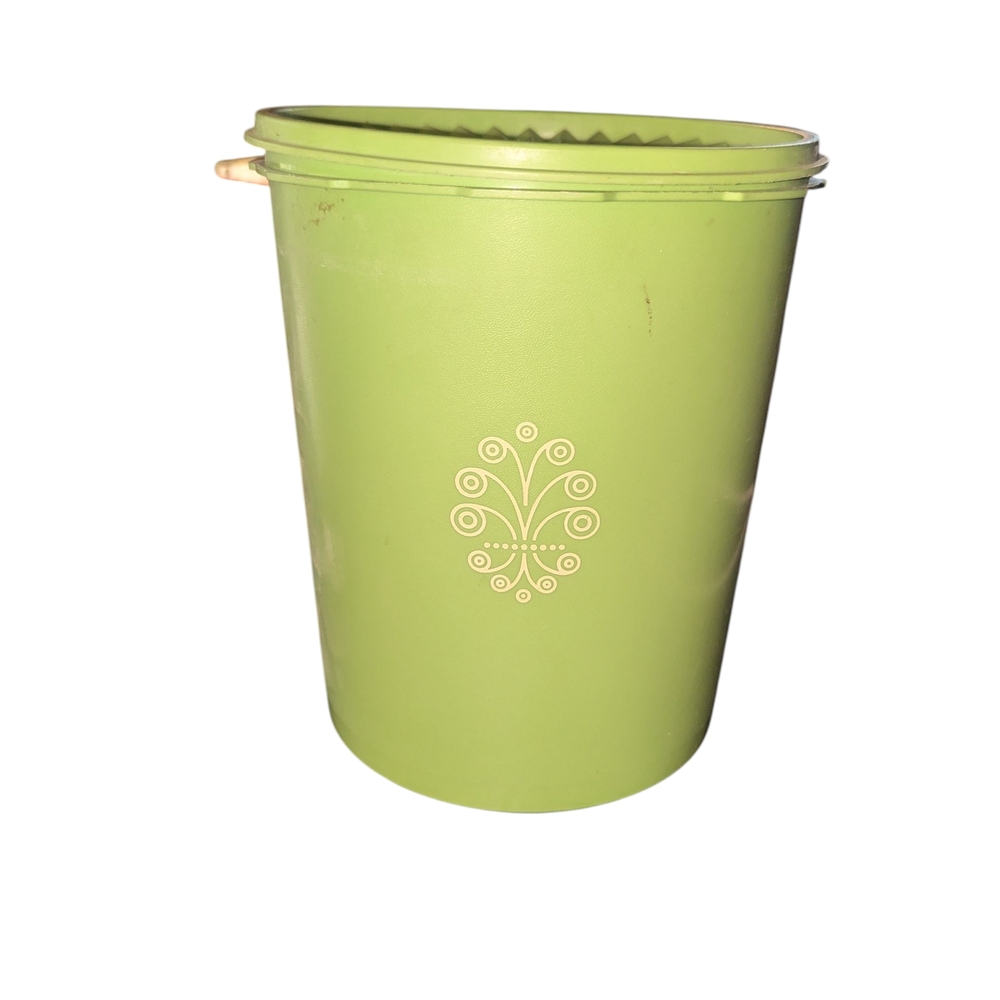 🛍️Tupperware Vintage  Large Green Canister